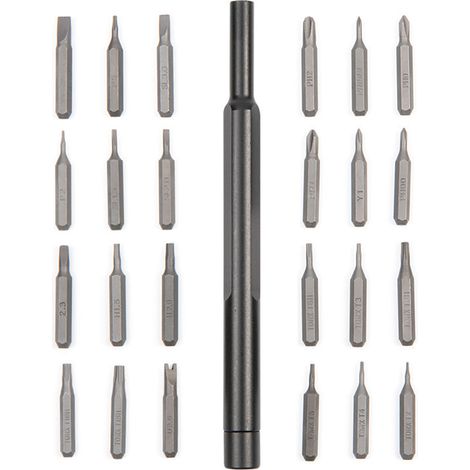 24-in-1 Präzisionsschraubendreher-Set, Aluminiumkoffer, Design identisch mit Xiaomi-Brillen, Reparaturwerkzeug für Mobiltelefone und DIY-Geräte. (1/4)