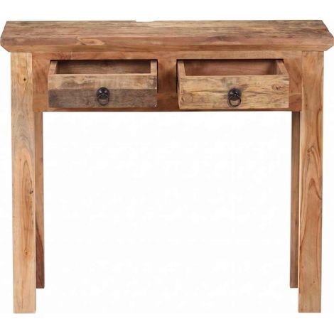Maison Exclusive - Tavolo Consolle 90,5x30x75cm in Legno di Acacia e di Recupero (1/5)