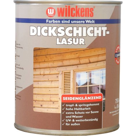 Wilckens Dickschichtlasur Teak seidenglänzend 0,75l 11489900050