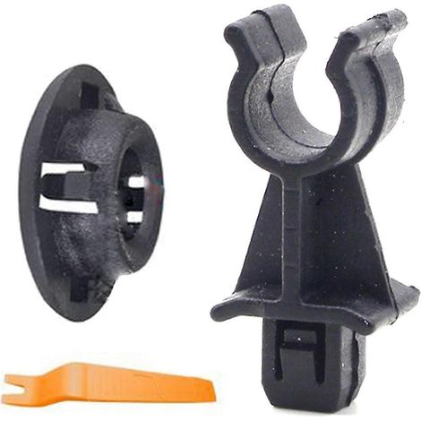 Schwarzer Halter für Nissan Qashqai Dualis J10 Navara D40 Pathfinder R51 Motorhaubenstützstange Klemmclip 65722eb300-as picture