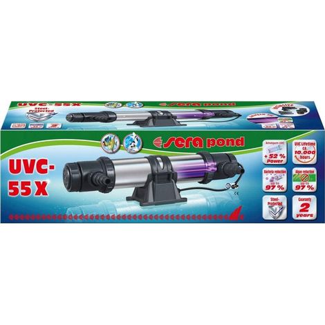 Sera Pond UVC-55X sterilizzatore in acciaio inox per laghetti