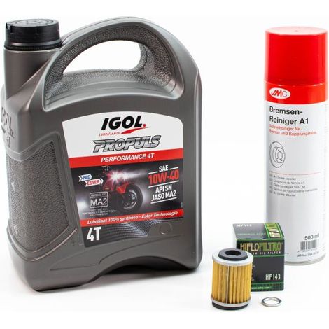 Kit Entretien Vidange Standard pour YAMAHA TT 225 de 1986 à 1987 - IGOL PROPULS PERFORMANCE 10W40 4L