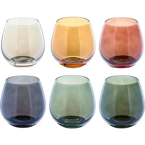 Lot de 6 Gobelets Bas "Lucia" 45cl Multicolore