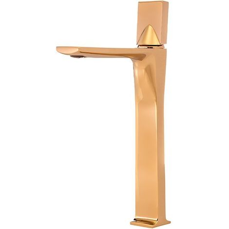 Grifo lavabo caño alto monomando, Dorado (1/4)