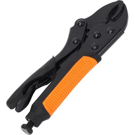 Pince-Etau - Mâchoires Incurvées - 14 Dents Durcies - Pour Tôle et Objets Plats - 1 Pièce (1/5)