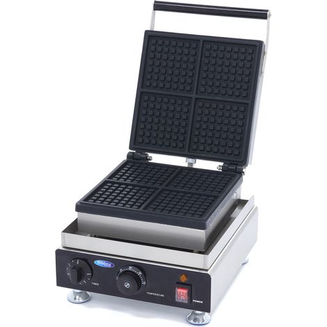 Gaufrier - 4 gaufres - Petits carrés - Maxima