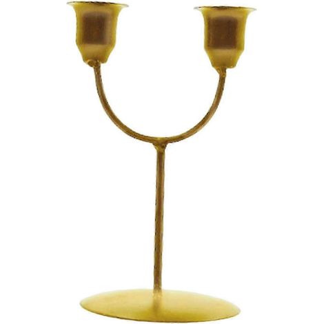 Porte-bougies, chandelier, support en métal, candélabre, style vintage, support pour bougies coniques, artisanat, bougeoir romantique pour les fêtes-Aureate (1/5)