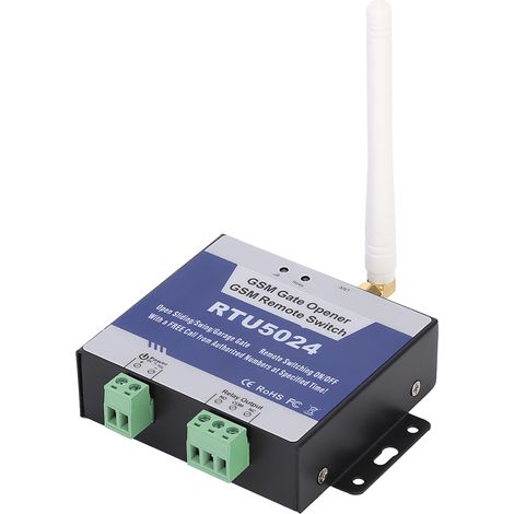 RTU5024 Upgrade GSM Toröffner-Relaisschalter, drahtlose Fernbedienung, Türöffner DC 9–36 V (1/5)