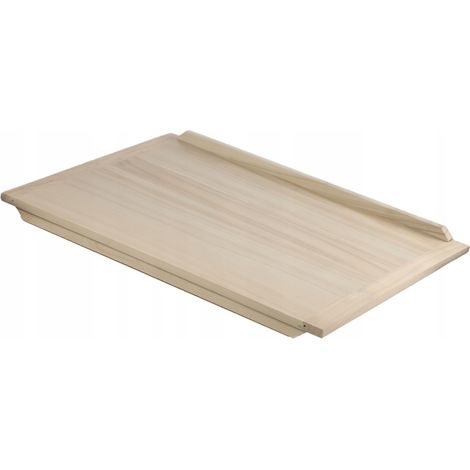 KADAX Holzbackbrett aus Pappelholz, Teigbrett, Backbrett, Beidseitig, 50x70cm