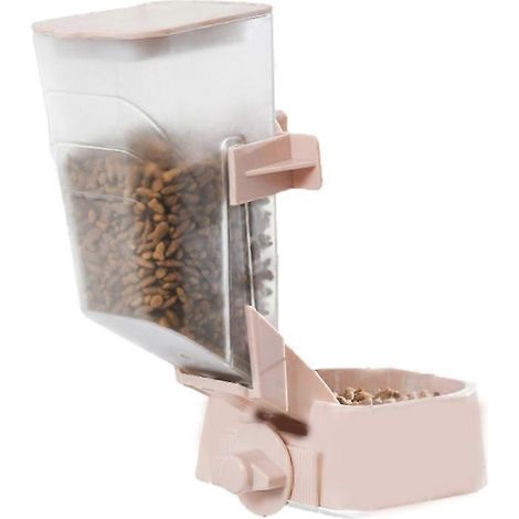 Distributeur automatique de nourriture pour animaux, à alimentation par gravité, avec gamelle suspendue. (1/5)