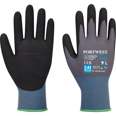 Gant NPR Pro Mousse Nitril Farbe: Schwarz/Grau Größe XL - Portwest