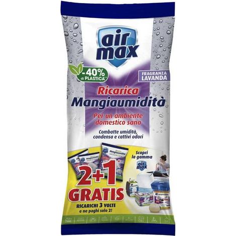 12 x AIRMAX ASSORBIUMIDITA RICAR SALI LAVAN 450G 3 PZ