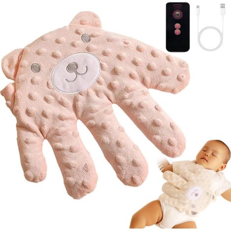 1 Pièce Palmier apaisant, Aide au sommeil électrique avec télécommande, Tissu doux chauffant pour berceau et poussette (1/5)