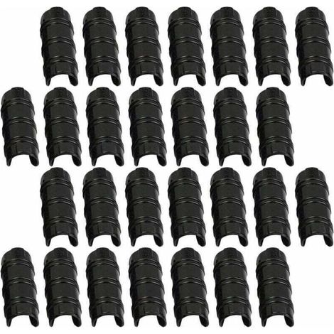 30 Pièces Clips de Serre 32mm pour Fixer Bâches, Films et Plantes dans le Jardin (1/4)