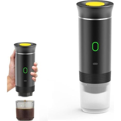 Machine à café portable 3-en-1 12V - Dosettes Senseo & café moulu, réservoir 60 ml, USB-C