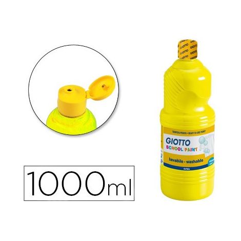 TEMPERA LAVABLE 1L AMARILLO GIOTTO