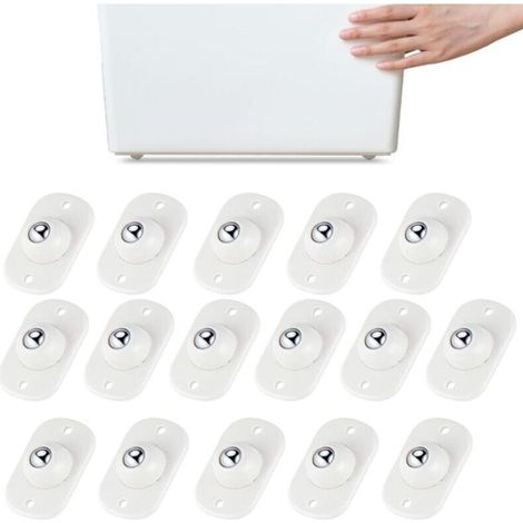 Mini rouleaux auto-adhésifs, rouleaux à billes pour appareils de cuisine, rouleaux universels rotatifs à 360°, rouleau adhésif pour bricolage, poubelle, boîte de rangement, petit format