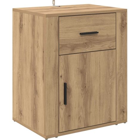 Maison Exclusive - Armadio da Notte Rovere artigianale 35 x 50 x 60 cm