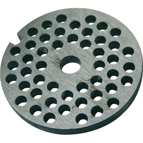 1BLISTER PIASTRE IN ACCIAIO TEMPRATO PER TRITACARNE MANUALI - n°10/12 foro mm.10