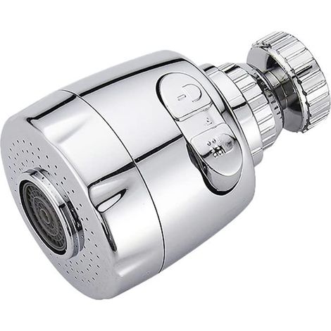 Rallonge de robinet pivotante avec filtre à économie d'eau, bec de robinet pour salle de bain et cuisine (court) (1/5)