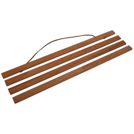 Moderner 40 cm großer magnetischer Bilderrahmen aus Teakholz für Poster und Kunstwerke – DIY-Rollständer (1/3)