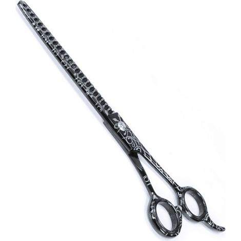 Professional 25 denti forbice blender nera per toelettatura 22 cm