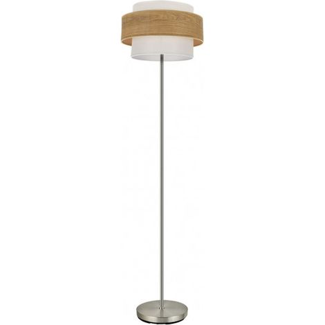 Piedi Salon Myriam 1xe27 Nichel/Legno Chiaro