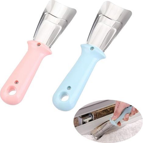 Grattoir Pour RéFrigéRateur RéFrigéRateur DéGivrage Outil RéFrigéRateur Grattoir De DéGivrage 2 Morceaux De Pelle De DéGivrage En Acier Inoxydable Pour CongéLateur Pelle De DéGivrage De RéFrigéRateur