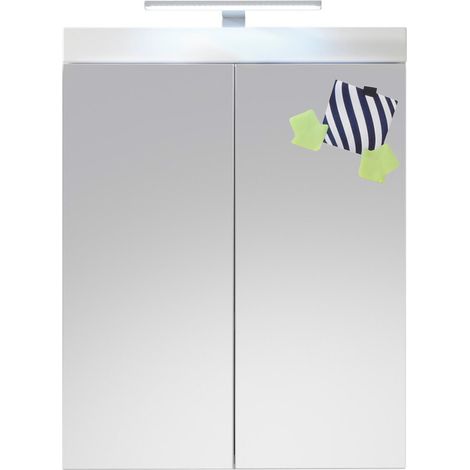 Armoire de toilette moderne blanche Savana