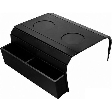 Plateau porte-gobelet en bambou pour canapé, antidérapant et anti-chute, plateau pour accoudoir de canapé, peut contenir des boissons, des téléphones portables, une télécommande de télévision, des col (1/5)