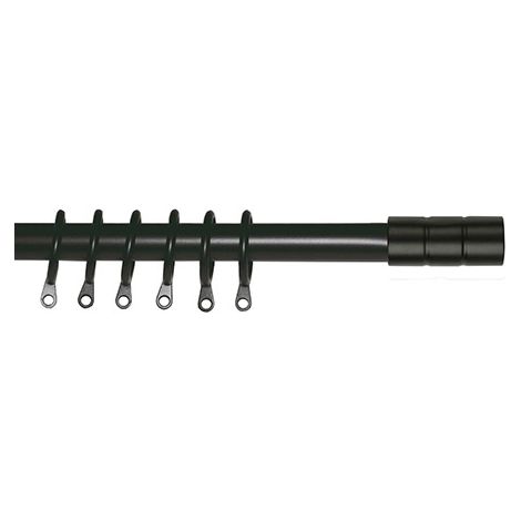 ASTA METALLO EXT KIT KANSAS NERO - 125-245 CM