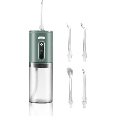 Hydropulseur dentaire portable sans fil – IPX7, réservoir 280 ml – Irrigateur buccal – Rechargeable (1/4)