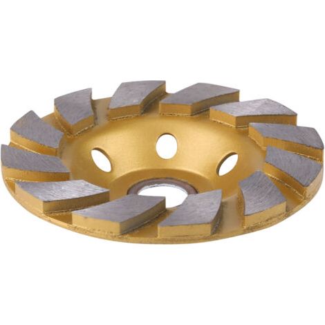 Disque diamant pour meuleuse 100mm – Double rangée pour ponçage béton – Matériau abrasif diamant – Granularité 60 (1/4)