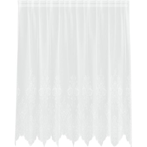 Maison Exclusive - Tenda in Pizzo con tende Bianco 140 x 200 cm Poliestere