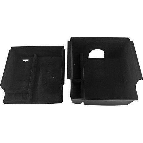 Suitable for Ford Bronco 2021-2022 armrest storage compartment, center console storage compartment made of flocked ABS (flocculent version - two layers).