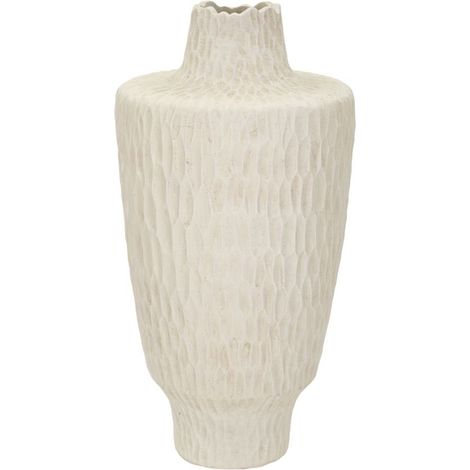 Vaso Shade alto in magnesio color crema