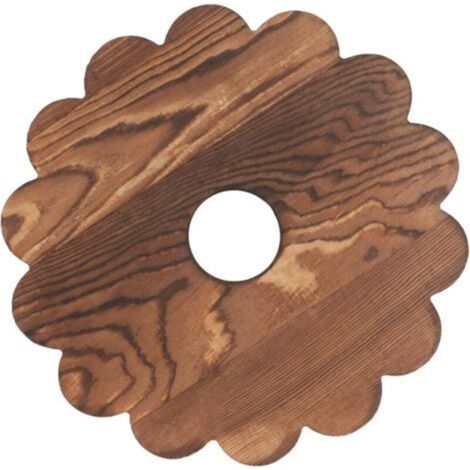 Support pour Pots De Fleurs Mobile roulettes en Bois Massif, Plateau Rond Diamètre 20 Cm, Plateau à Rouleaux Stable pour Salon, Balcon Et Jardin, Support Pratique pour Jardinière (1/5)