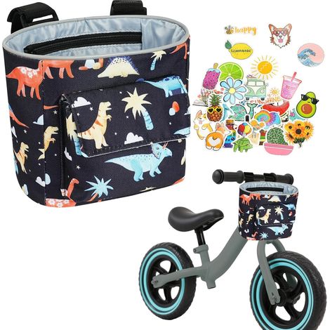 Panier de Vélo, Tissu Oxford Imperméable Panier Velo Enfant, Accessoires Vélo Enfants, Convient au Vélo Scooter Tricycle d'équilibre pour Enfants (1/5)