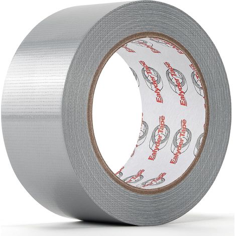 1 Roll of Silver Canvas Ribbon 50 mm x 27.4 m Heavy Duty Waterproof (1/5)