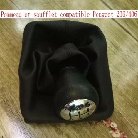 Schaltknauf und Schaltmanschette kompatibel mit Peugeot 206/406 (1/2)