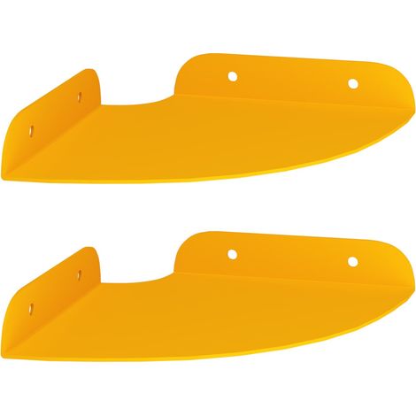 Maison Exclusive - Schwebendes Regal mit Regal 2 pcs Senfgelb 15