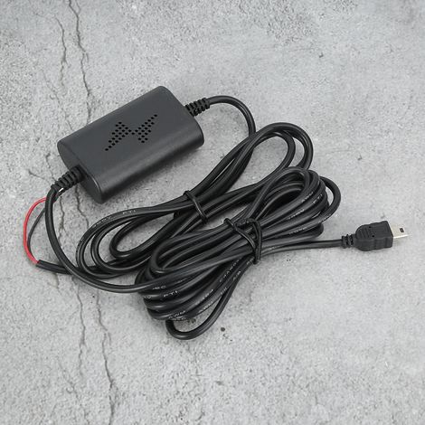 Kit de câblage pour caméra embarquée 12 V/24 V vers 5 V 2,5 A, mini-USB droit, pour la surveillance de stationnement (1/5)