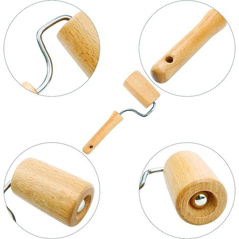 2 Stück 5D-Maler-Holzroller-Werkzeug DIY-Malerzubehör für festes Auftragen (1/5)