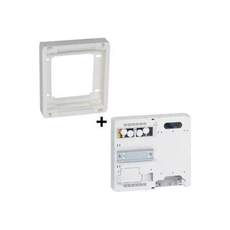 Legrand - Platine Disjoncteur EDF et compteur + Rehausse - Ru00e9f. : 401380+401181 (1/4)