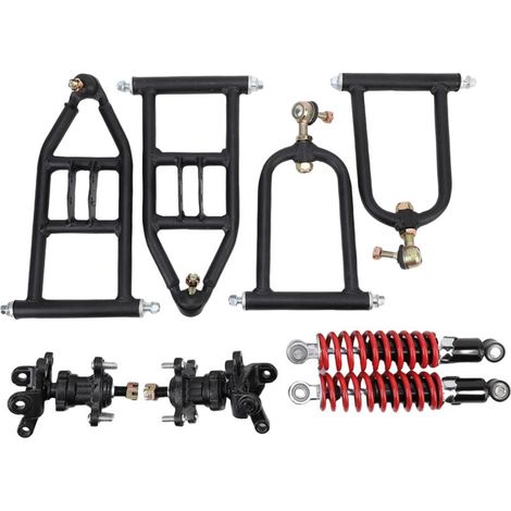 Kit de bras oscillant de suspension avant supérieur et inférieur et ensemble d'amortisseur pour kart électrique ATV quad