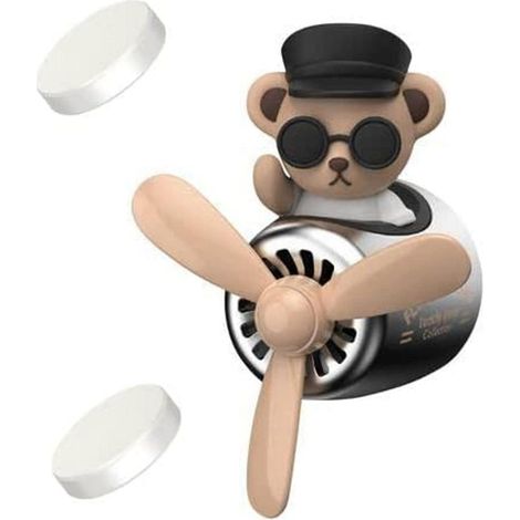 Diffuseur Parfum Voiture - Ventilateur Rotatif Pour Sortie D'Air - Parfum Marine Et Cologne - 2 Recharges Incluses (1/5)
