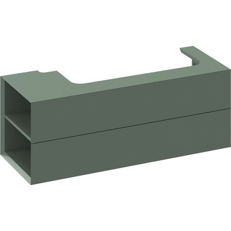 Ravak Lite - Waschbeckenschrank 120x45x43 cm, 2 Schubladen, Grey Green X000001882 (1/3)