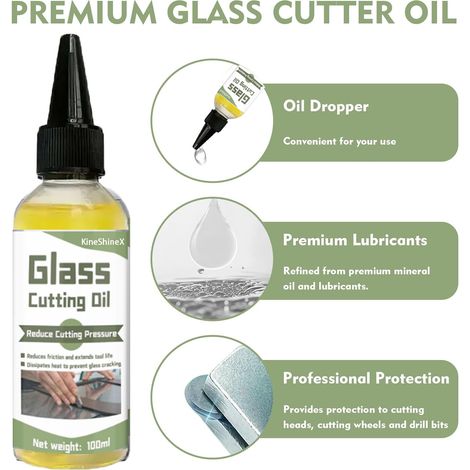 Glass cutter cutting oil, kerosene-based glass scraper oil, cutting fluid for push cutters, special lubricating oil. (1/5)