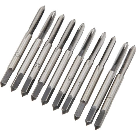 Taraud Métrique Manuel M35 Au Carbone Matériel Machines-Outils Fournitures Industrielles 10pcs 5 Acier (1/5)