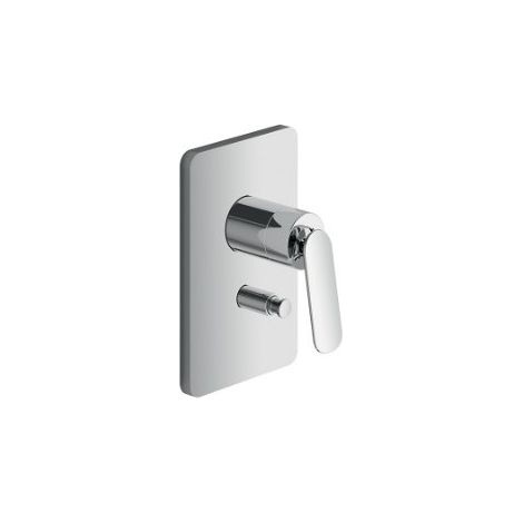 Façade mitigeur douche encastrée 2 sorties Chromé - CRISTINA ONDYNA FL68951 (1/2)